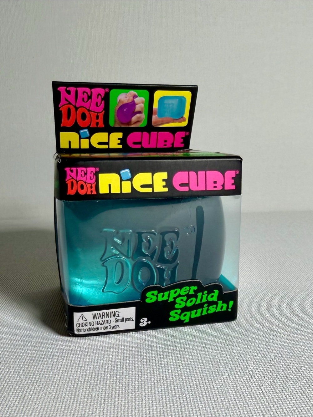 NEEDOH Nice Cube Super Solid Squish - Blue - Sensory Toy